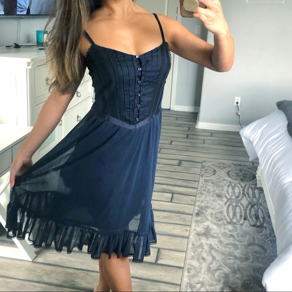 MNG COLLECTION navy blue spring dress!👗